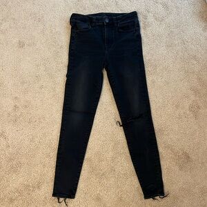 American eagle size 4 black jeans